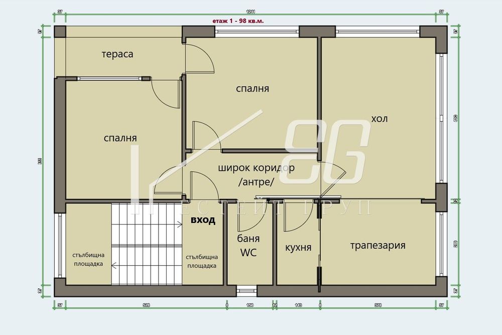 Етаж от къща в Варна-Аспарухово площ 116