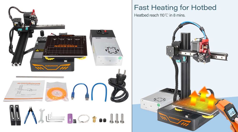 Imprimanta 3D KingRoon pentru polimeri PLA/WOOD/TPU, Noua ambalata!!