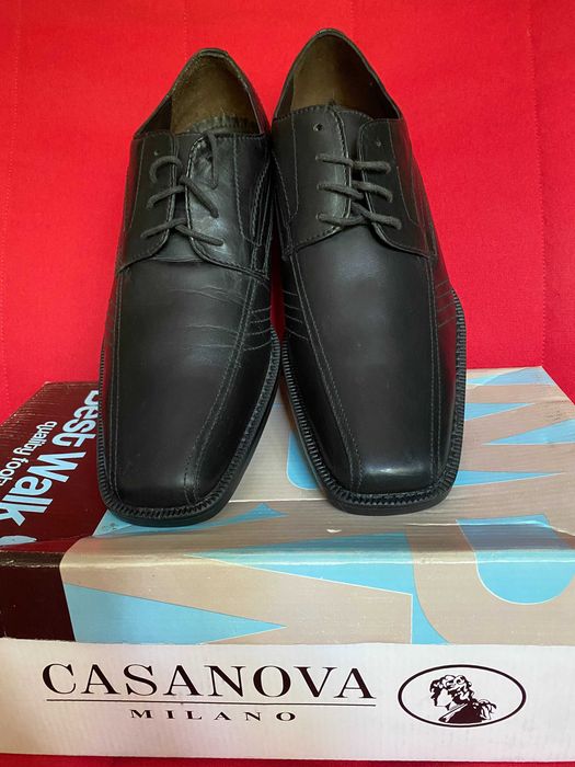 Pantofi italienesti noi din piele, Casanova Milano nr.42