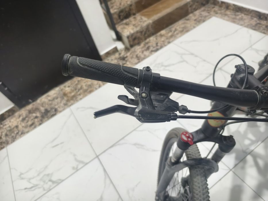 Велосипед, черно оранжевый