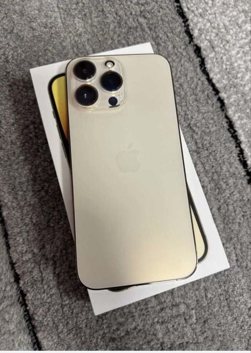 iPhone 14 ProMax 256Gb, Gold, full box, factura , bateria 100% - impecabil