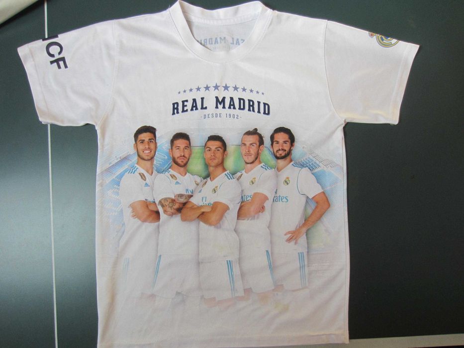 Tricou copil fotbal Real Madrid, masura copil 7-8ani, stare f. buna