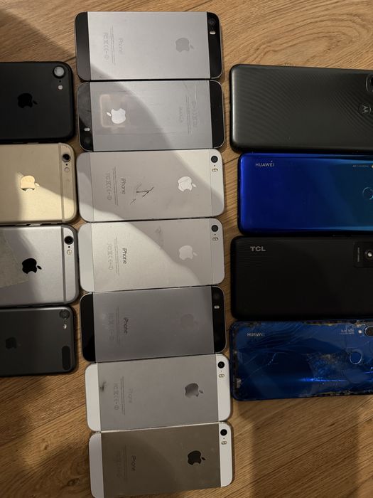 Lot telefoane iphone si android tcl xiaomi huawei motorola