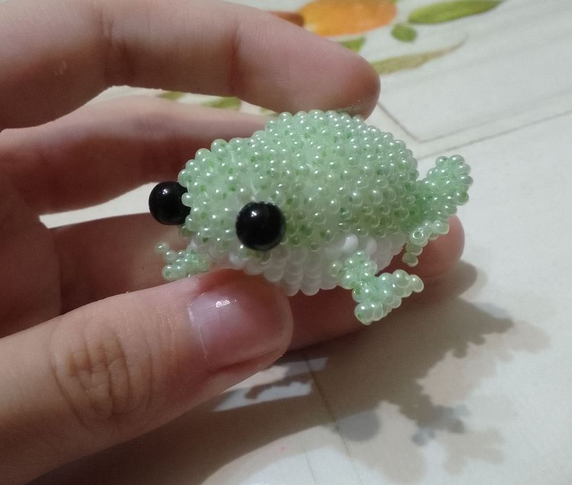 Амигуруми лягушка