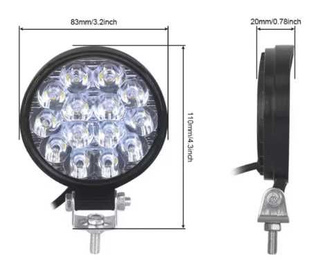 Халоген кръгъл 85мм 40W