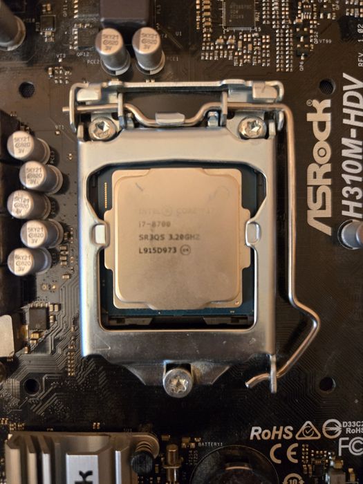 I7-8700 + ARock H310M-HDV