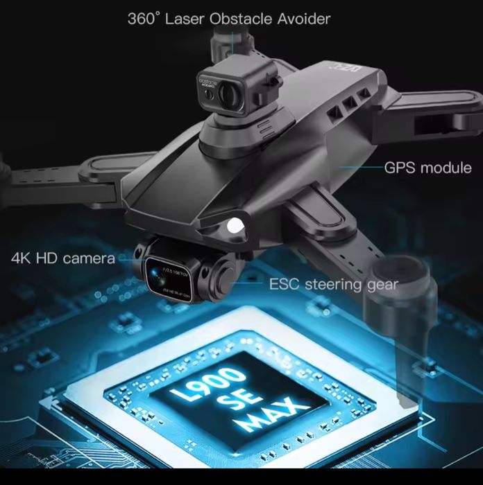 Дрон L900 PRO SE MAX, GPS, сензор за препятств. и 1200 м полет