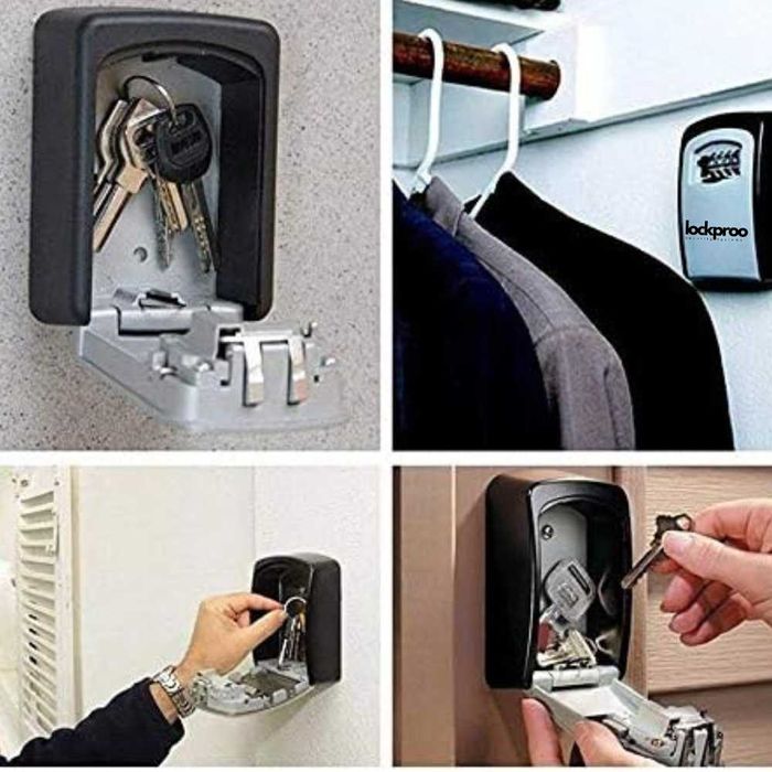 Метална Сейф Кутия за Ключове с Код AirBnB Booking Lockbox Хотел Гараж