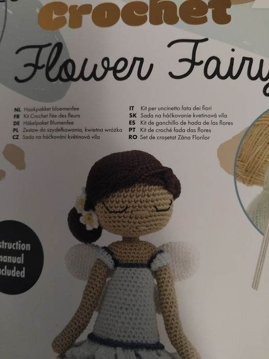 Комплект за изработка на фея от прежда