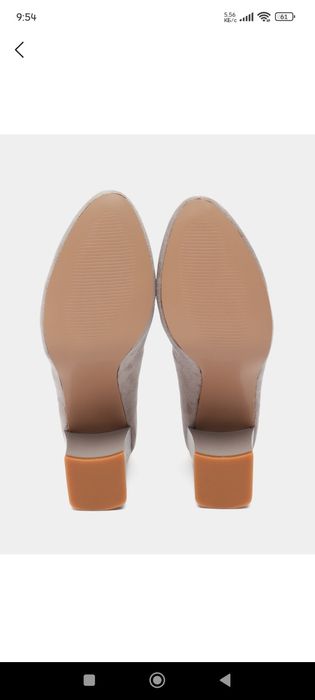 Женские туфли серого цвета