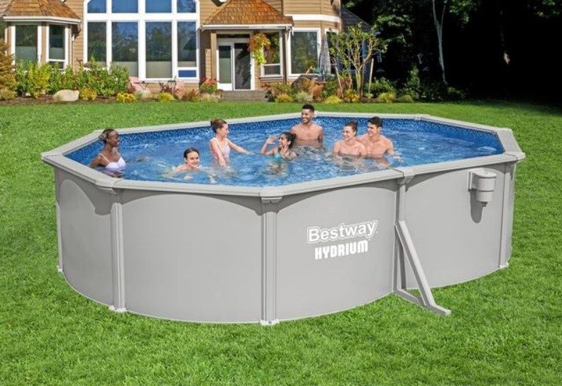 НОВ Басейн метал HYDRIUM BESTWAY 5м-3.66м-1.22м с 2 години гаранция
