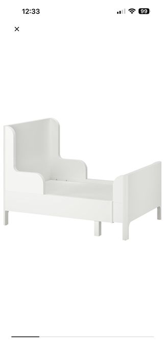 Vand Pat Ikea Busunge 80x200 cm cu tot cu saltea 650 lei