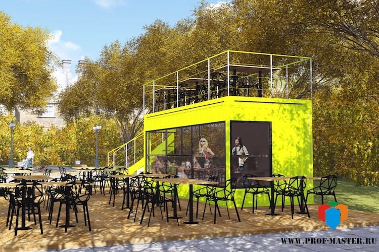 контейнер под кафе