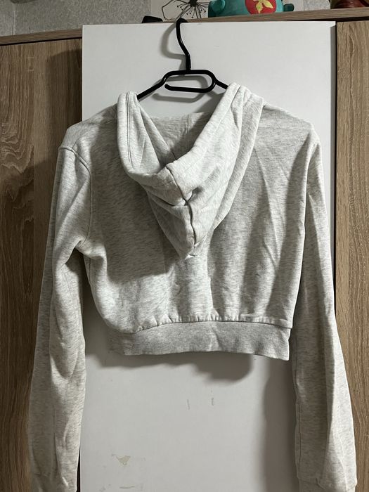 Сив къс суитшърт от H&M - размер XS