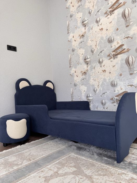 Детская кровать мишка, для мальчика