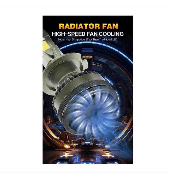 Set 2 Becuri LED H7 , 210W, 27.000LM, 3000k-6000k, Control App