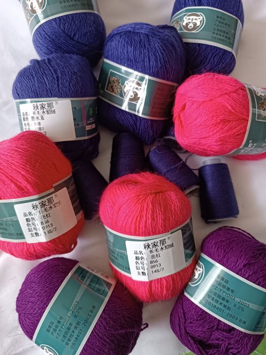 Пух норки + дополнительная нить