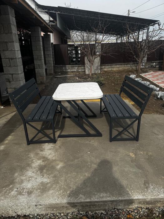 Комплект скамья и стол