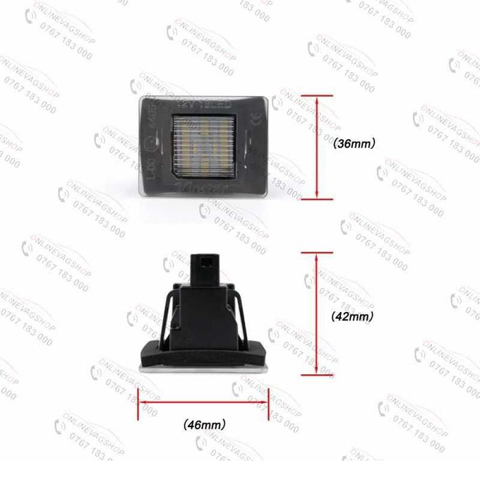 Set lampi LED numar Mercedes-Benz GL ML GLK GLA GLC GLE , Vito W447 W176 W166 X156 X166 X204 X205 R172
