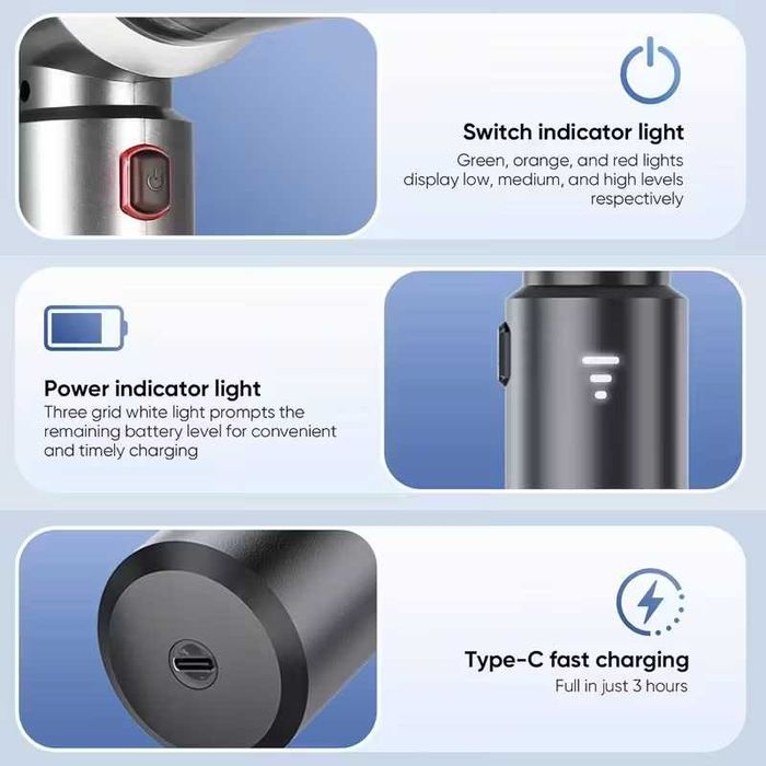 Мощна прахосмукачка QILIEASY,100W,20000Pa, 6000mAh,мокро, сухо чистeне