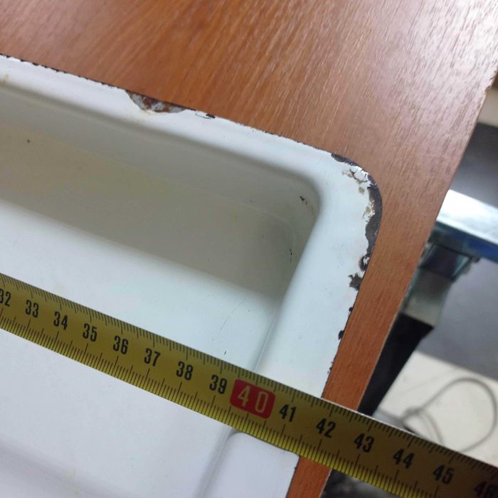 Емайлирана тава за фурна, правоъгална бяла тава 39,5/41,5см