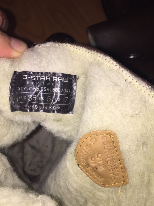 Cizme piele imblanite G star nr 38