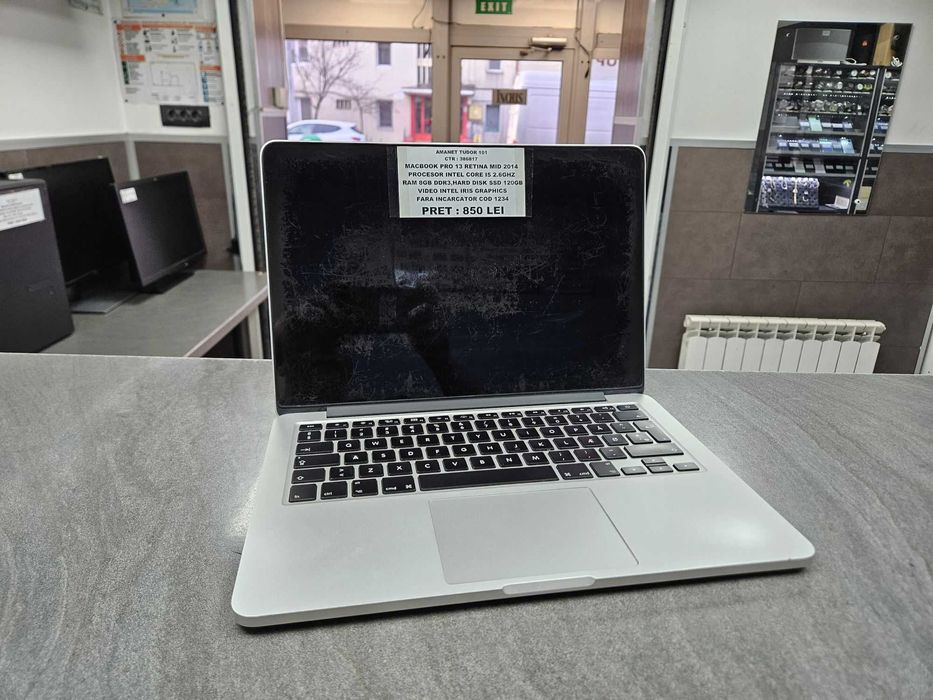 Macbook Pro 13 Retina Core I5 Ram 8gb Ssd 120Gb Video Intel Iris