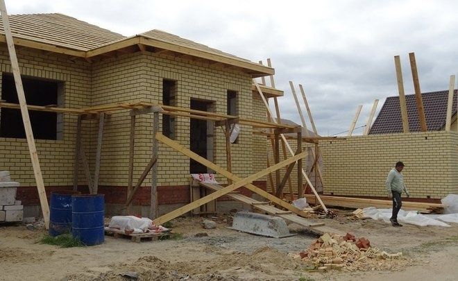 Строительная бригада узбеков