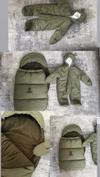 Детский комбинизон и конверт