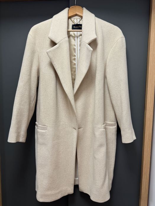 Palton damă crem - bej, mărimea S, Massimo Dutti