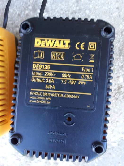 Alimentator Încărcător Dewalt DE9135 7,2V-18V Li-ion