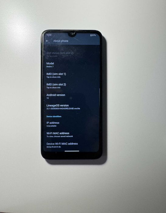Xiaomi Redmi 7 + Custom ROM
