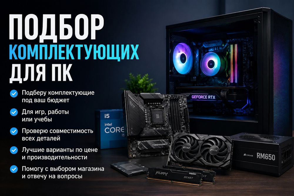 Подбор комплектующих для ПК