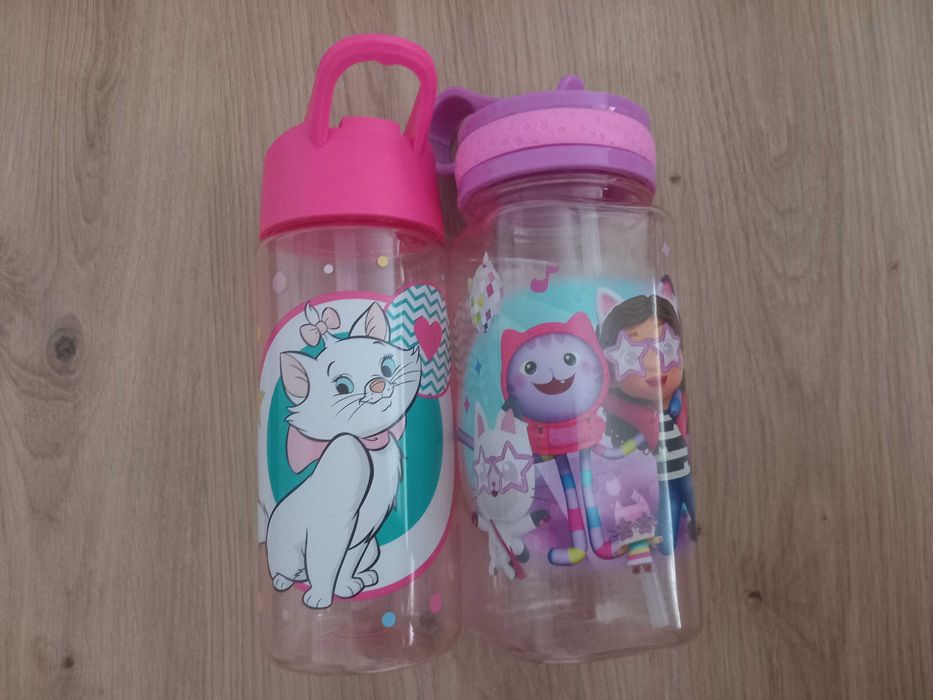 НОВИ детски шишета с твърда сламка Disney Marie cat Gabby's Dollhouse