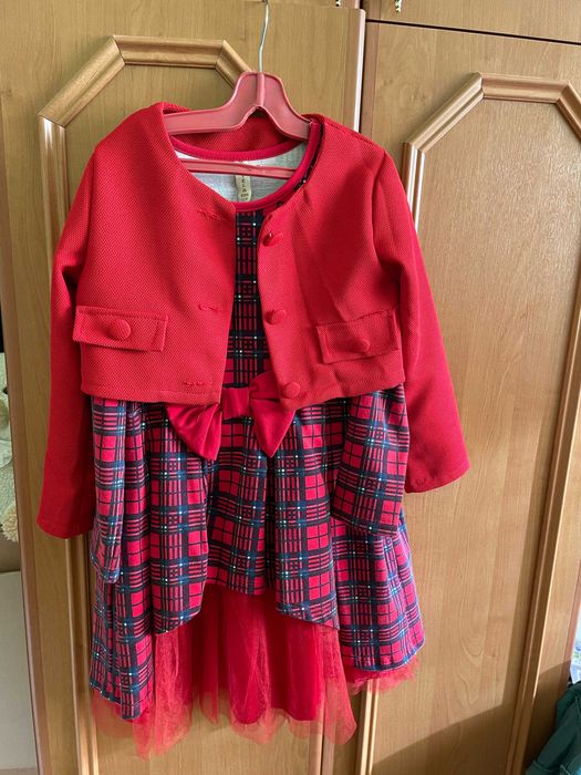 Рокля  дълъг ръкав със сако