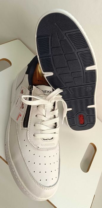 Pantofi sport casual 41 premium RIEKER NOI piele naturala moale