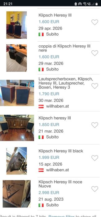 Klipsch Heresy 3 pretul cel mai bun din Europa