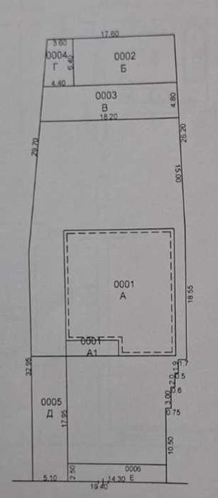 Участок на Луначарской под строительство.  Площадь участка 12,6 соток