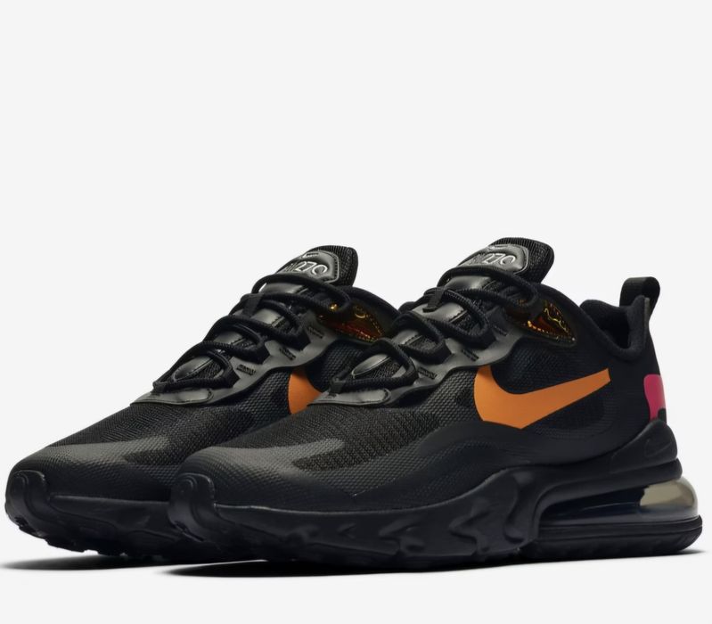 Pantofi sport Air Max 270 React CV1641001, Negru/Portocaliu, PRV 42/43