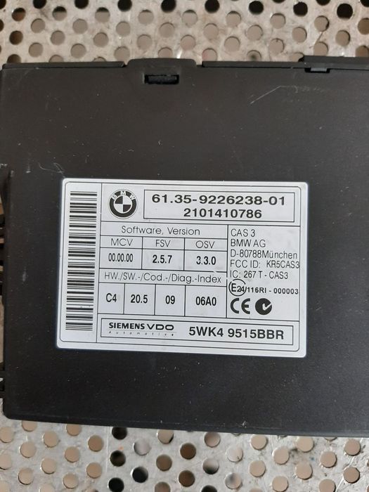 Modul Control CAS Bmw E90 E91 E92 E93 E87 E81 X1 E84 Cod 9226238
