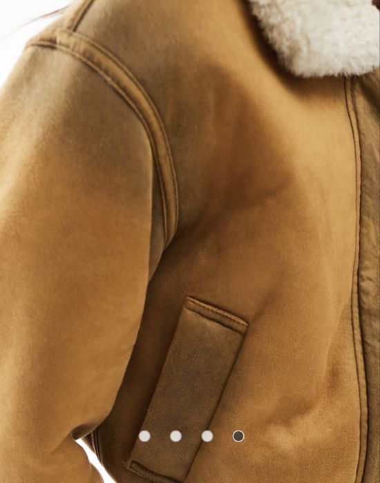 MANGO зимно късо  яке цвят горчица