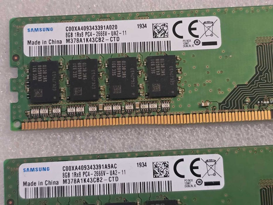Memorie RAM desktop Samsung 8GB DDR4 2666MHz (PC4-2666V) M378A1K43CB2-CTD