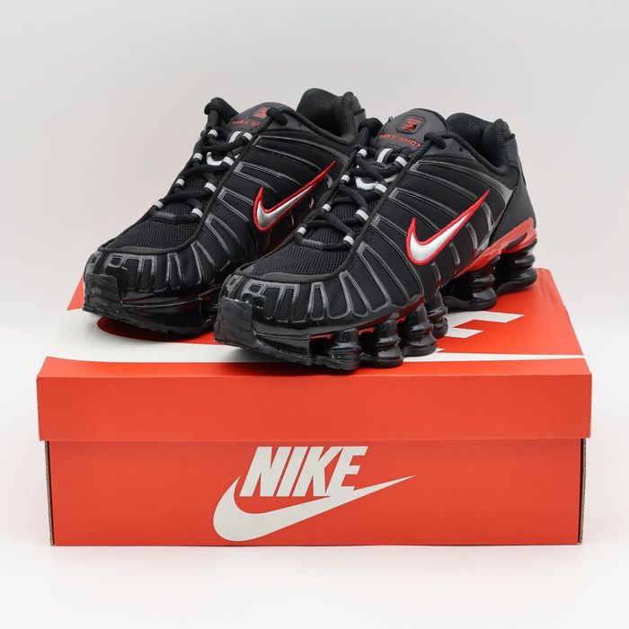 !НОВИ! Nike Shox TL | Black/Red | + КУТИЯ