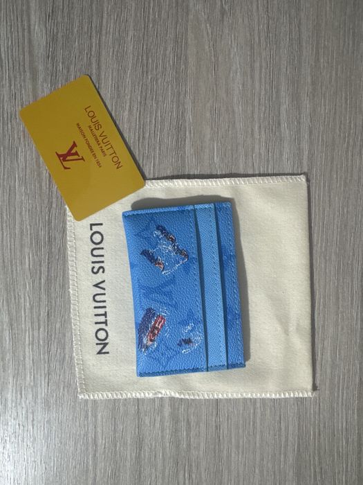 Blue Card holder LV