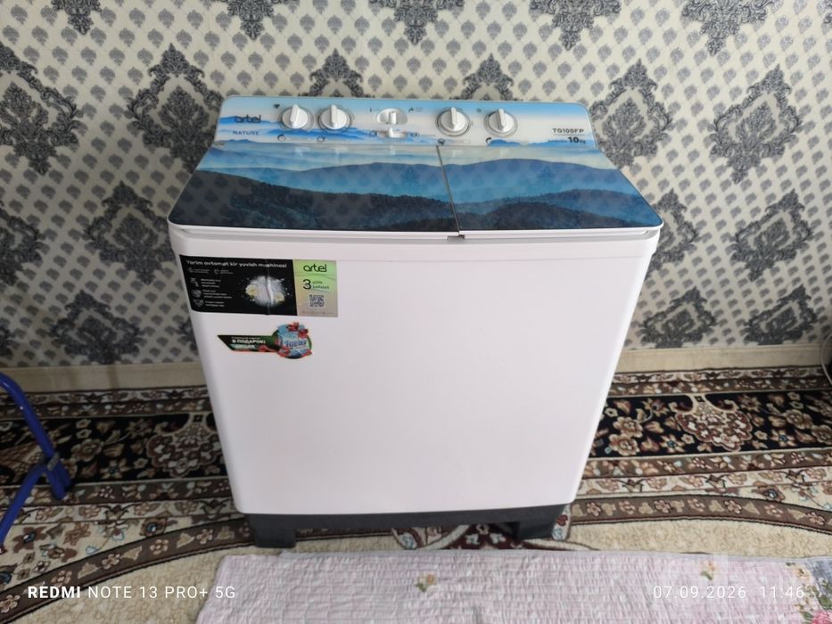 Срочно продаётся стиральная машина полуавтомат артел 10 кг рабочий