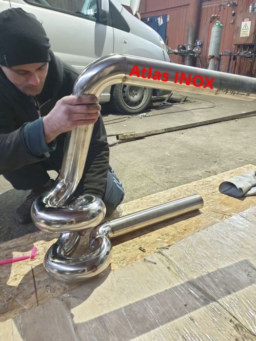 Inox AISI 304 teava evacuare auto 63 mm