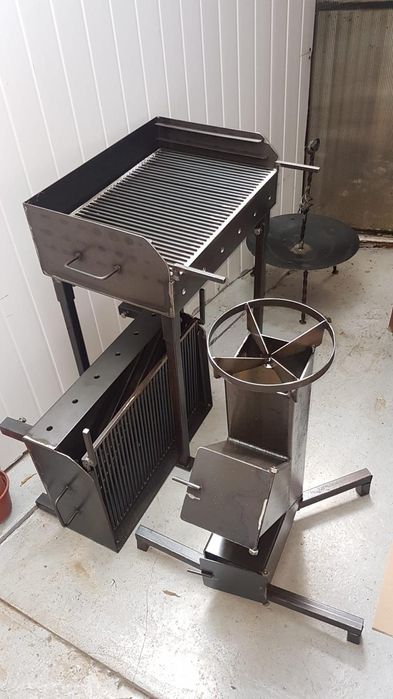 Gratar grill de gradina cu trei nivele si optional plita!