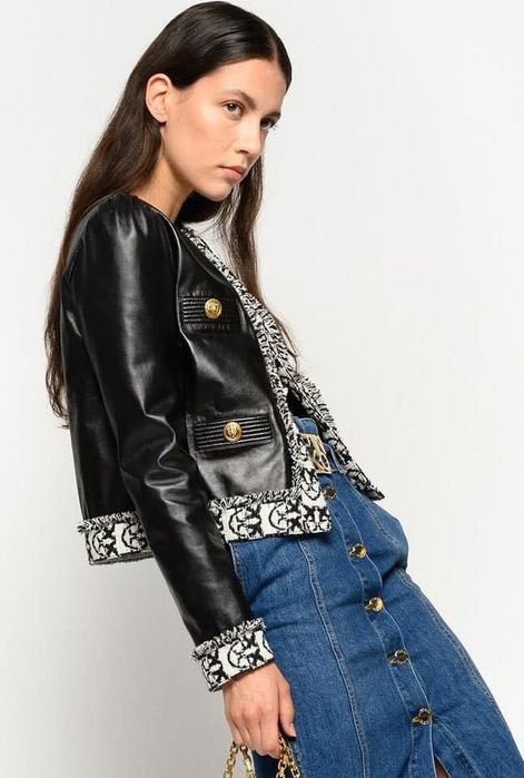 Pinko яке естествена кожа