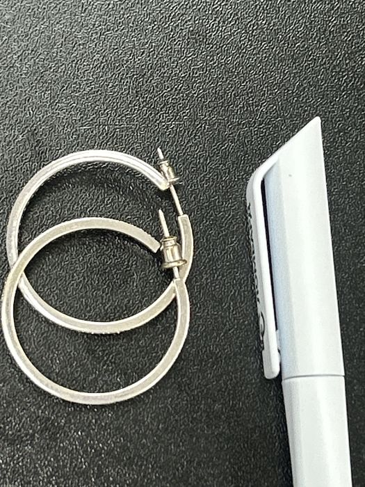 Серьги белое золото 750