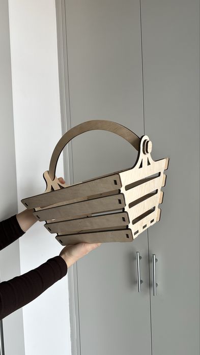 Корзина бежевая